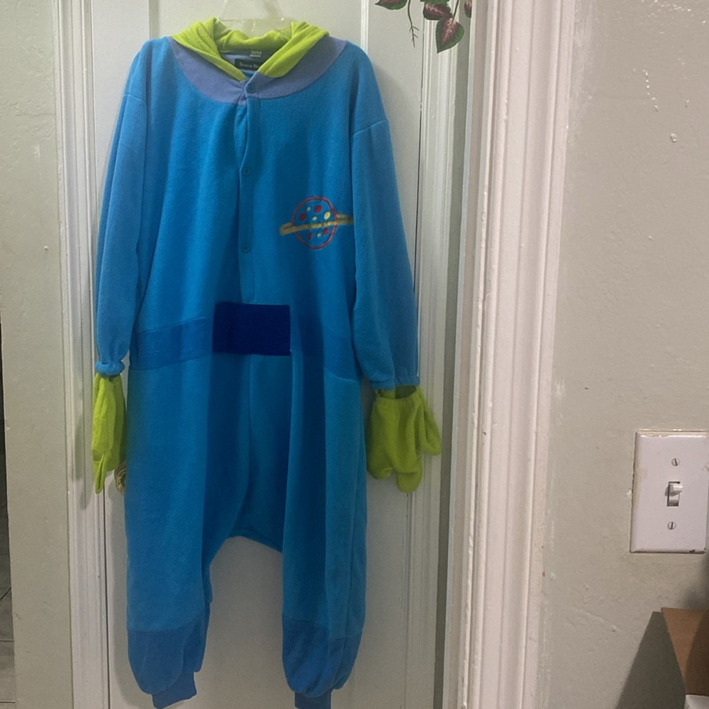 Beauty Shine Alien Onesie Adult Costume Pajamas Jumpsuit - Small
